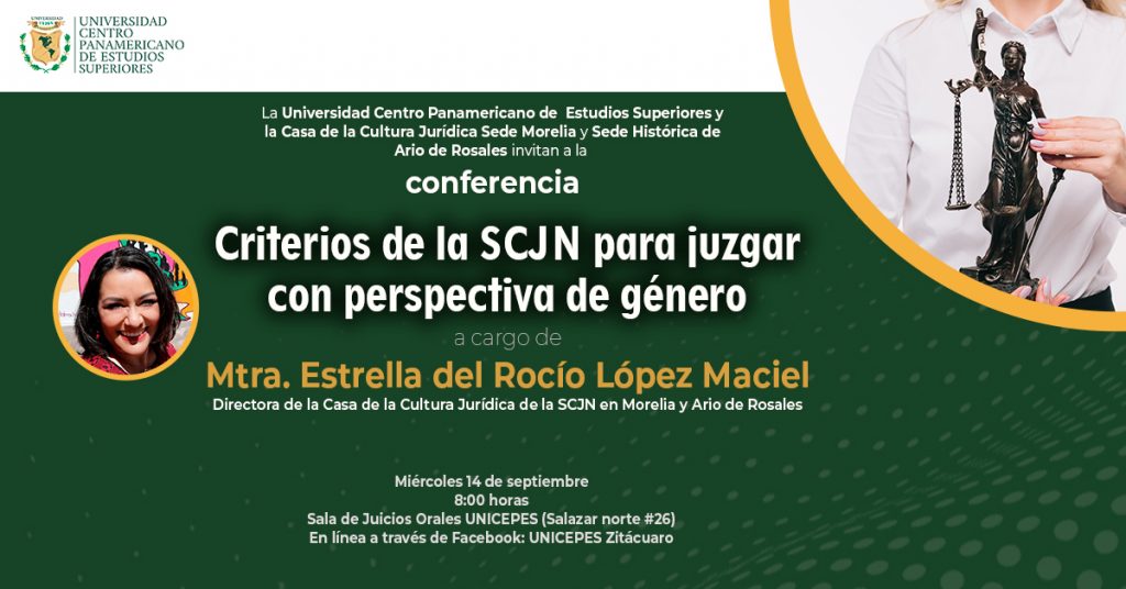 Conferencia Criterios De La Scjn Para Juzgar Con Perspectiva De Género 2486